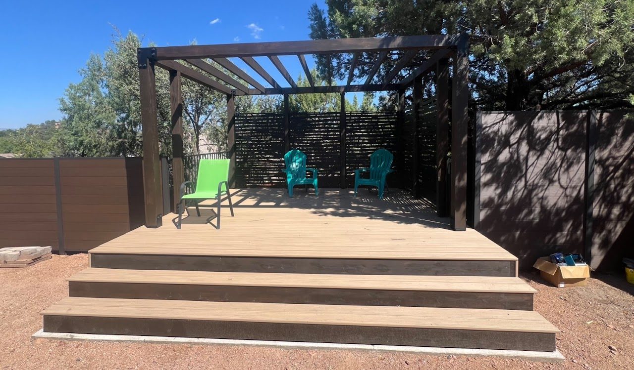 New deck and pergola built by Gila Home Solutions