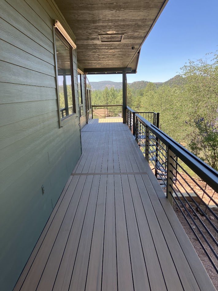 New TimberTech deck built by Gila Home Solutions