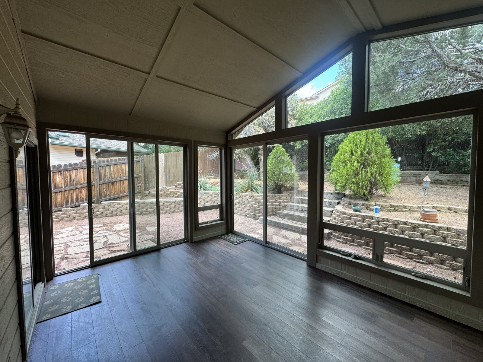 New sunroom windows and sliding glass doors installed by Gila Home Solutions